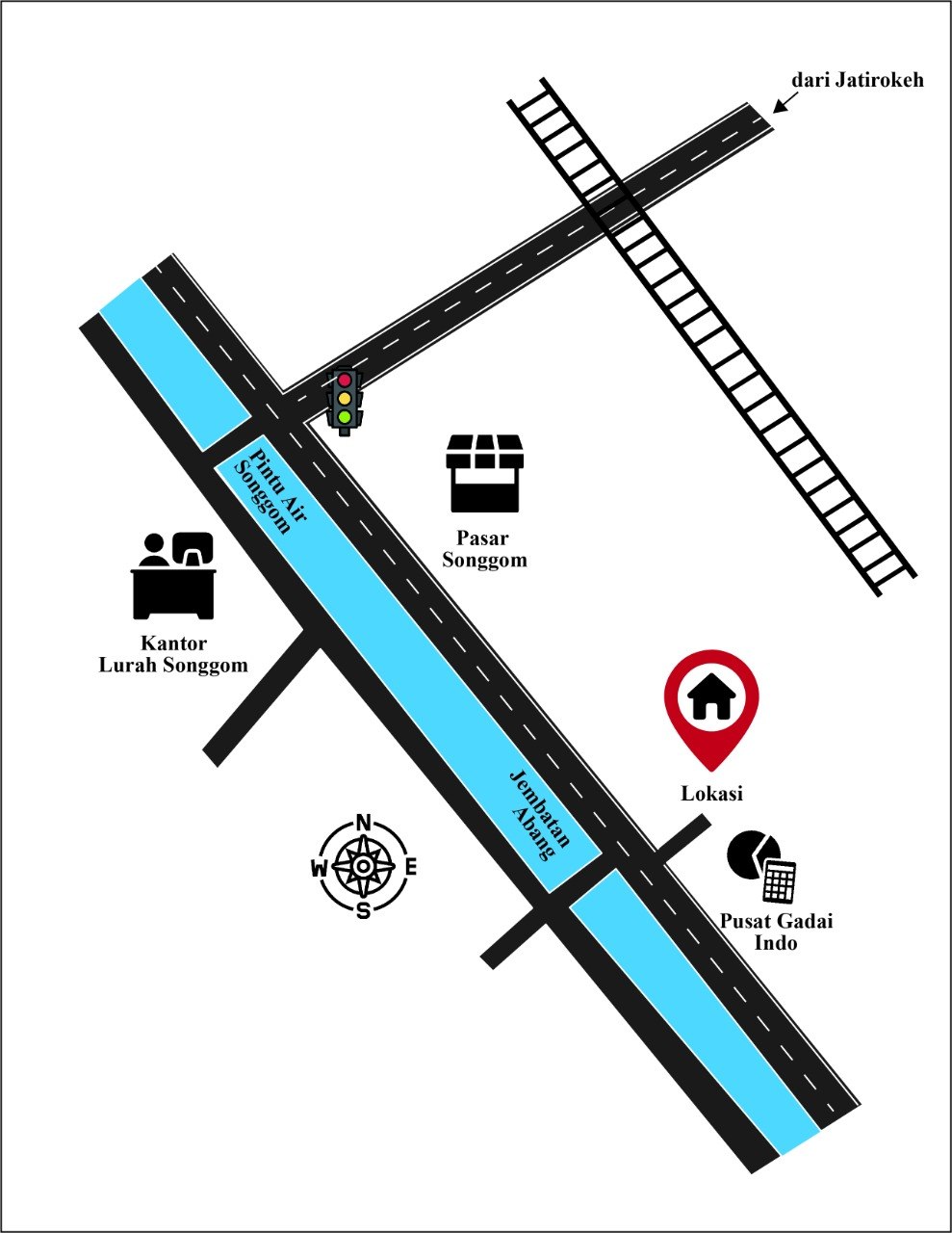 Sketsa Denah Lokasi